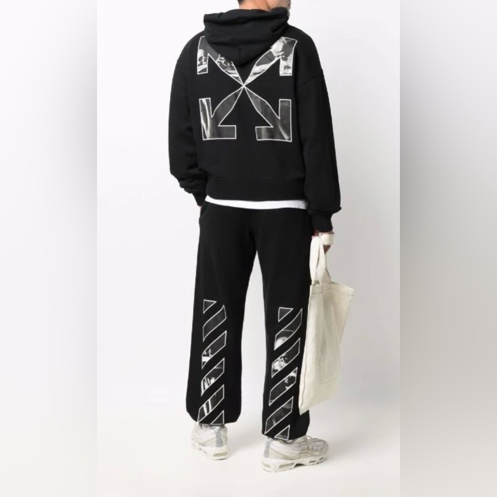 Off-White Caravaggio Diag track pants Black Size Small NWT